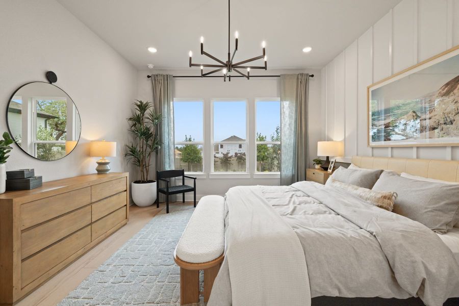 Furnished interior view inside a new home in Heritage, Dripping Springs (Image 28).