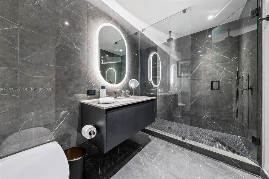 Furnished interior view inside a new home in , Miami (Image 16).