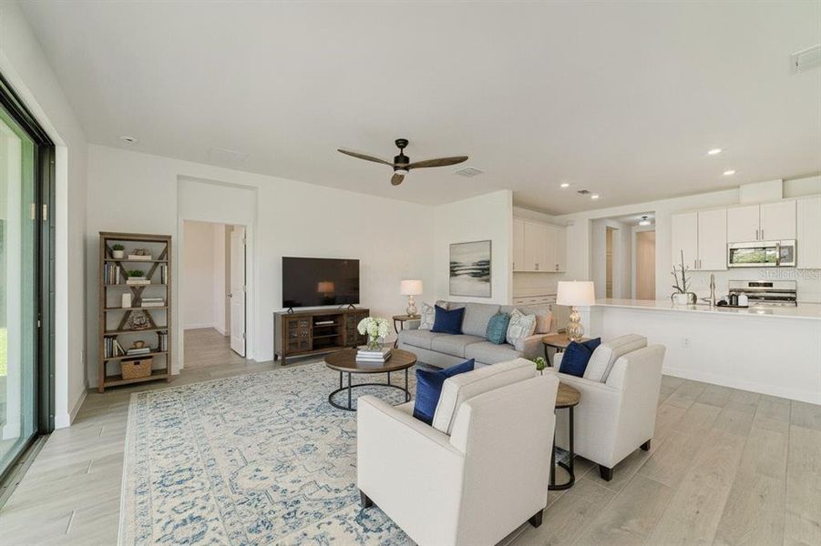 Furnished interior view inside a new home in , Bradenton (Image 15). Furnished interior view inside a new home in , Bradenton (Image 15).
