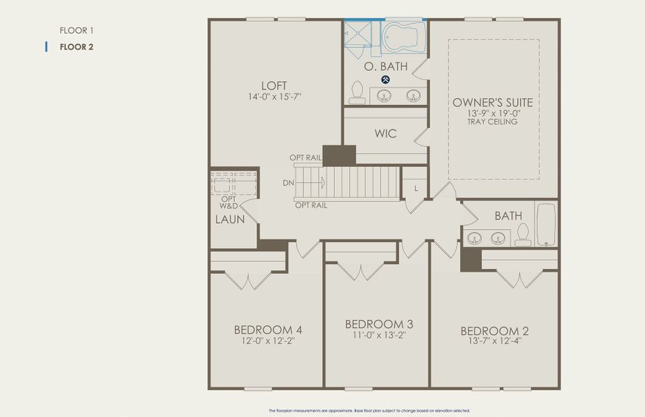 Hampton Floor Plan, Quick Move-In Home, Floor 2