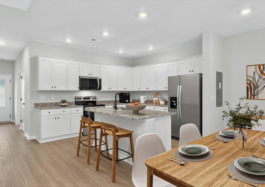 Dining room is off the kitchen Dining room is off the kitchen