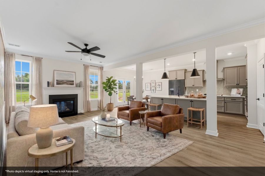 Furnished interior view inside a new home in Bens Crossing, Woodruff (Image 7).