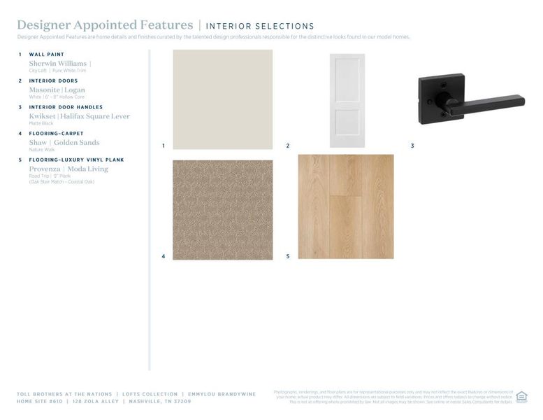 Sample of building materials used in homes in The Nations, Nashville (Image 9).