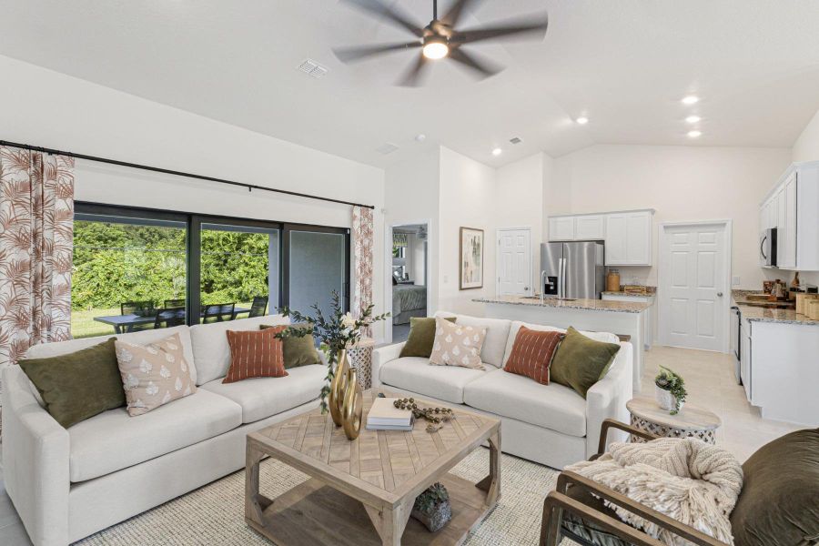 Representative furnished interior of a home built from the St Augustine by Christopher Alan Homes in Palm Bay, Palm Bay (Image 22).