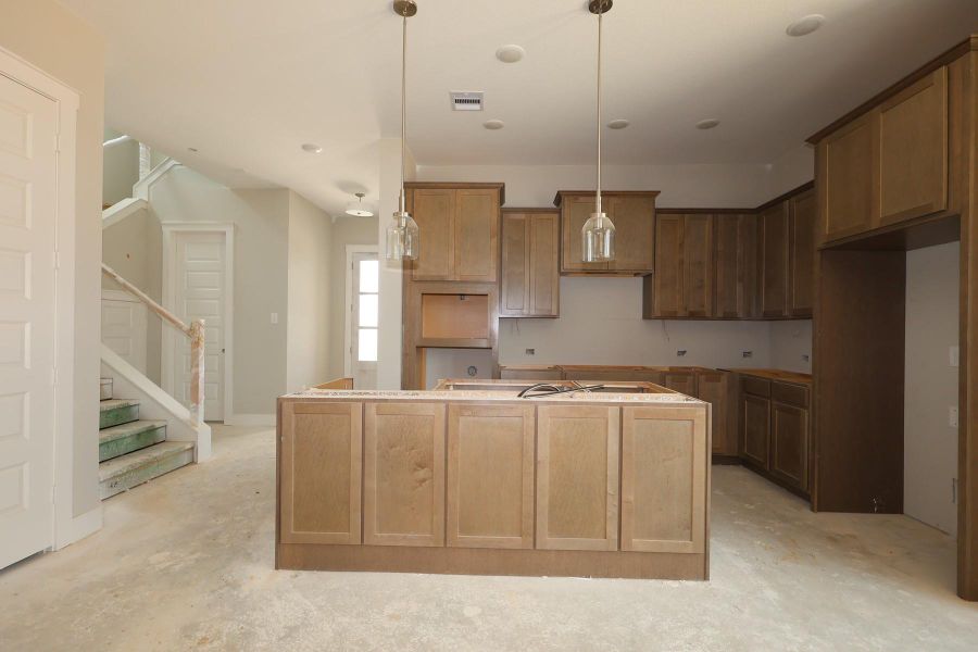 In-progress construction of a new home in Jubilee - Grove Row Collection, Hockley, TX (Image 7).