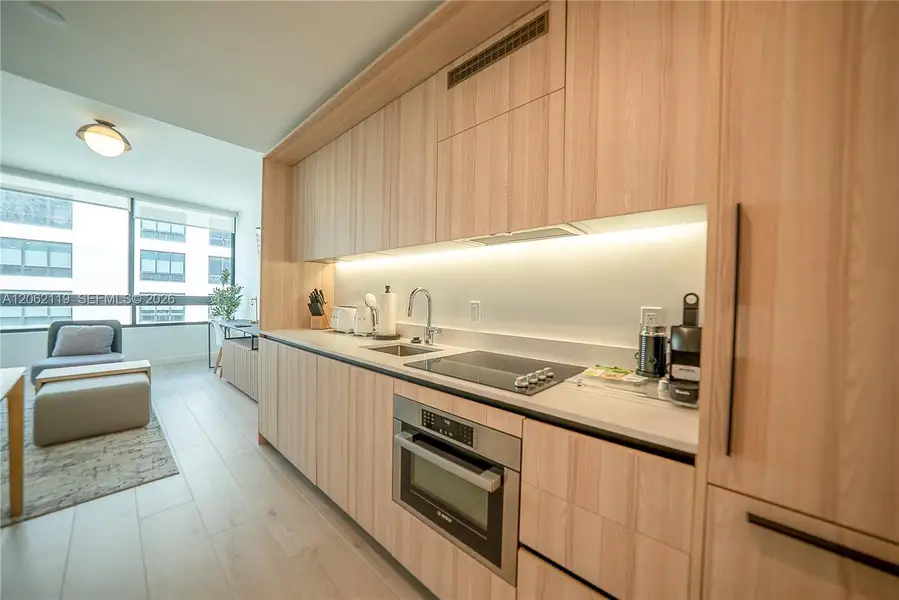 Furnished interior view inside a new home in , Miami (Image 15). Furnished interior view inside a new home in , Miami (Image 15).