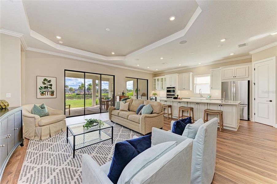 Furnished interior view inside a new home in , Sarasota (Image 11). Furnished interior view inside a new home in , Sarasota (Image 11).