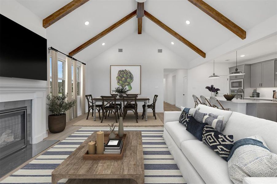 Furnished interior view inside a new home in Heritage Ranch, Sherman (Image 14).