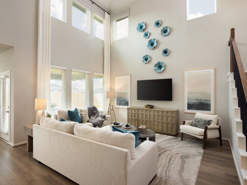 Furnished interior view inside a new home in Riviera Pines - Classic Series, Huffman (Image 9).