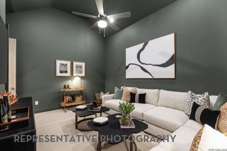 Furnished interior view inside a new home in Esperanza, Boerne (Image 26). Furnished interior view inside a new home in Esperanza, Boerne (Image 26).