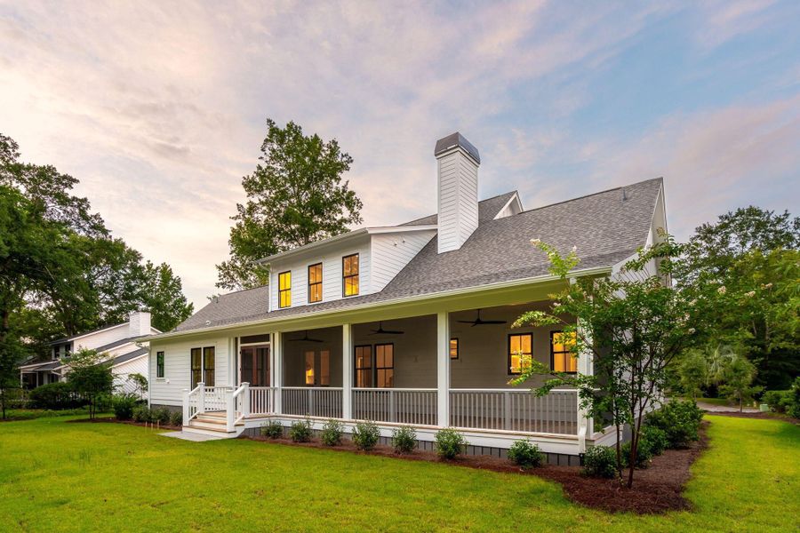 Front exterior of a new home in , Mount Pleasant, SC, highlighting curb appeal (Image 32). Front exterior of a new home in , Mount Pleasant, SC, highlighting curb appeal (Image 32).