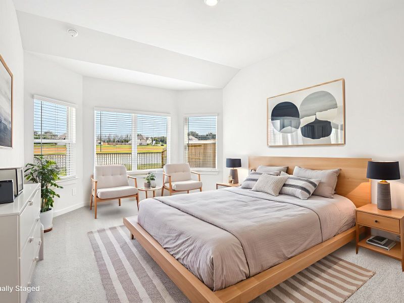 Furnished interior view inside a new home in Stewart's Ranch, Conroe (Image 8).