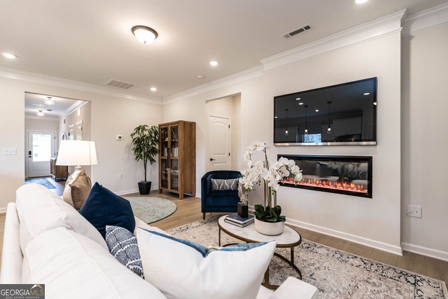 Furnished interior view inside a new home in Cobblestone Crossing Commons, Byron (Image 5).