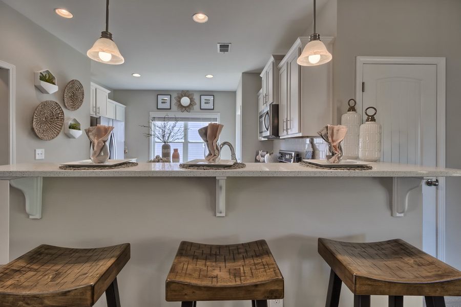 Representative furnished interior of a home built from the Wisteria II by Great Southern Homes in Briarfield, Conway (Image 14).
