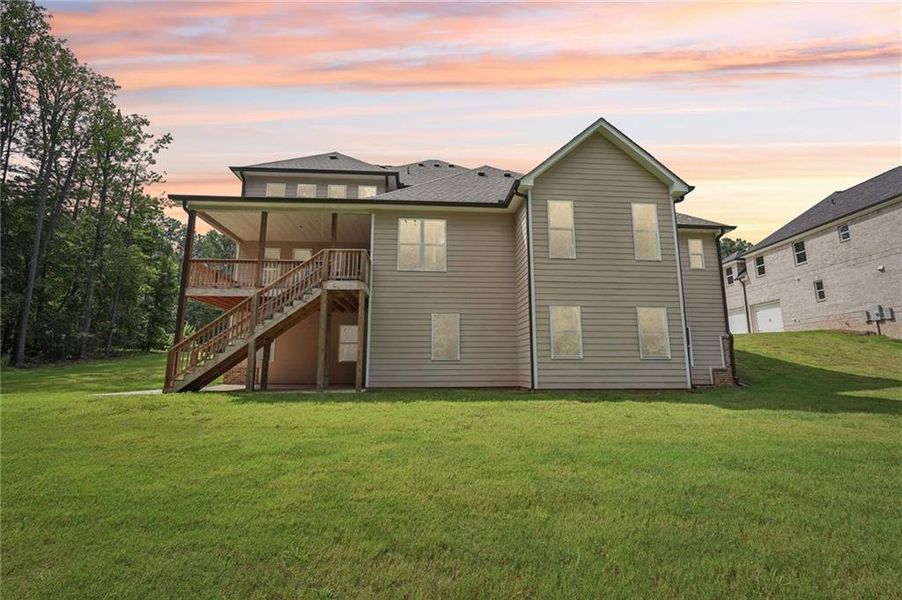 Front exterior of a new home in , Douglasville, GA, highlighting curb appeal (Image 11).