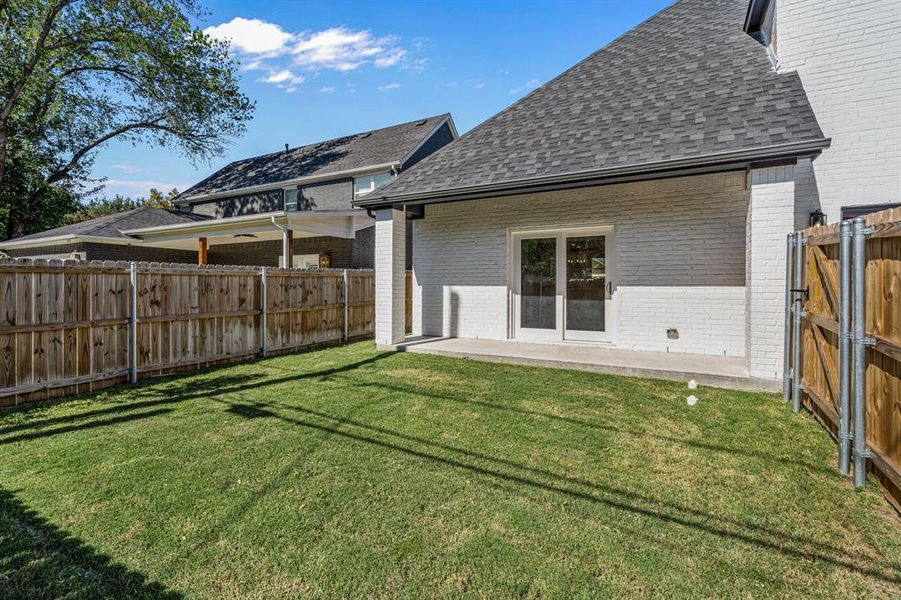 Exterior details and patio area of a home in , Westworth Village (Image 19). Exterior details and patio area of a home in , Westworth Village (Image 19).