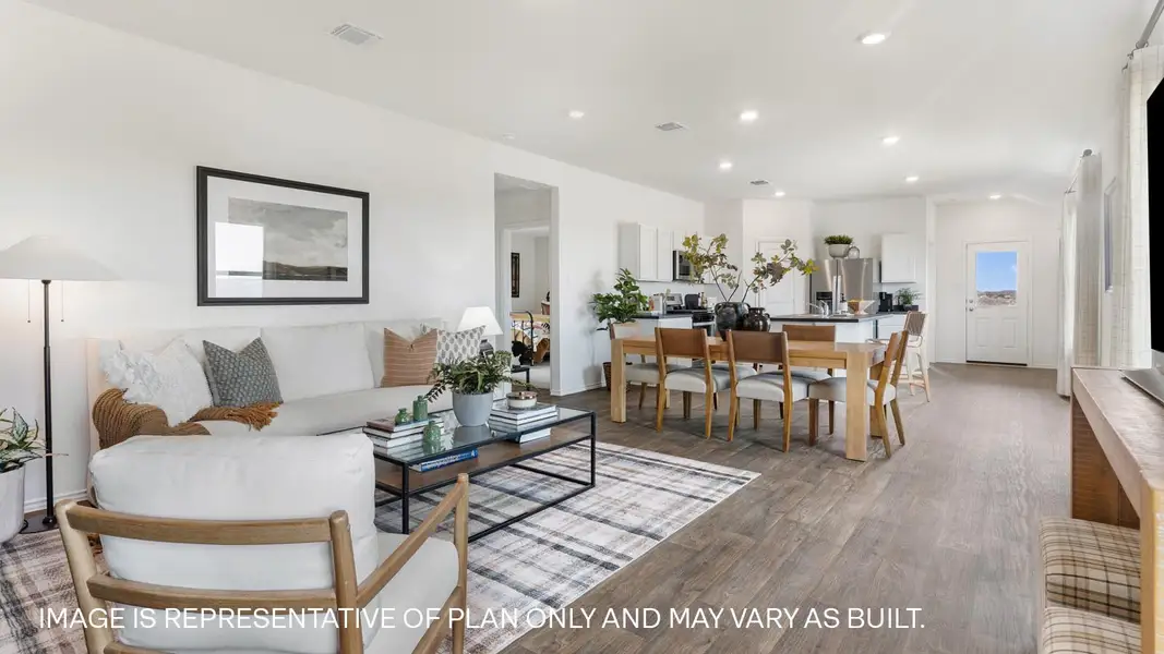 Furnished interior view inside a new home in Wayside, Uhland (Image 4).