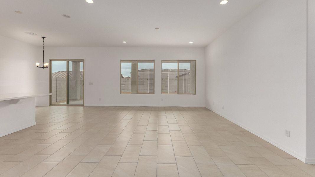Furnished interior view inside a new home in Arroyo Seco - Hacienda, Buckeye (Image 13).