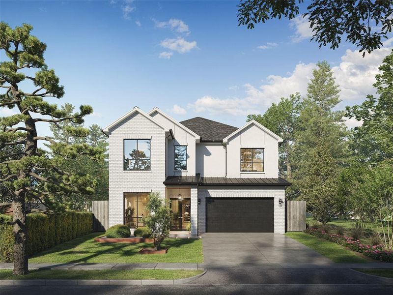 Front exterior of a new home in , Dallas, TX, highlighting curb appeal (Image 1). Front exterior of a new home in , Dallas, TX, highlighting curb appeal (Image 1).