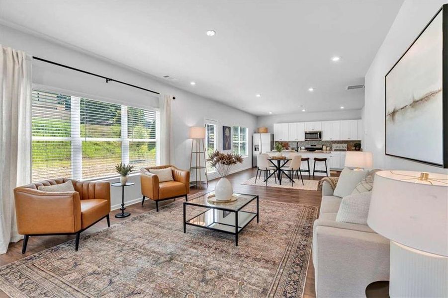 Furnished interior view inside a new home in The Reserve at Chapel Hill Phase II, Douglasville (Image 6).