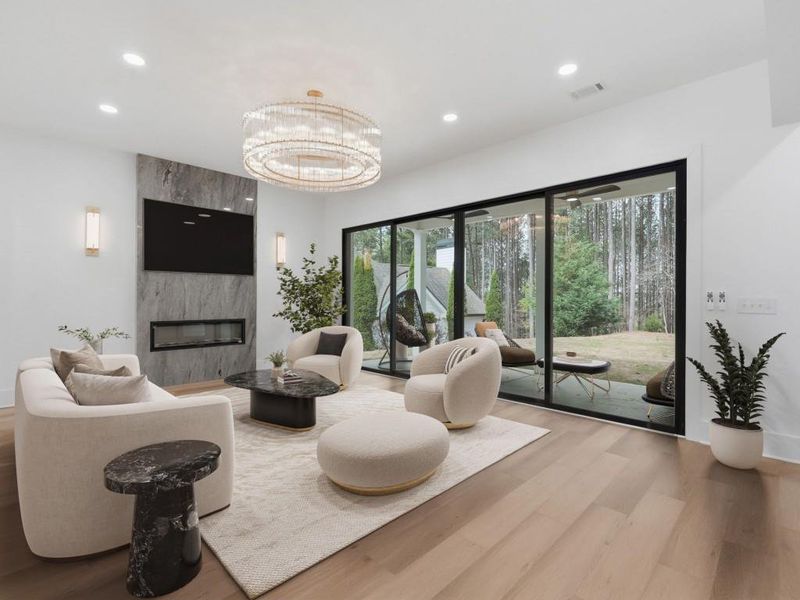 Furnished interior view inside a new home in , Canton (Image 36).