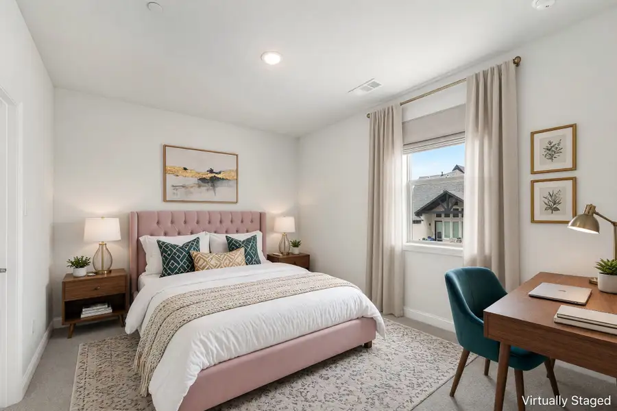 Furnished interior view inside a new home in Cottonwood Creek, Rowlett (Image 16).