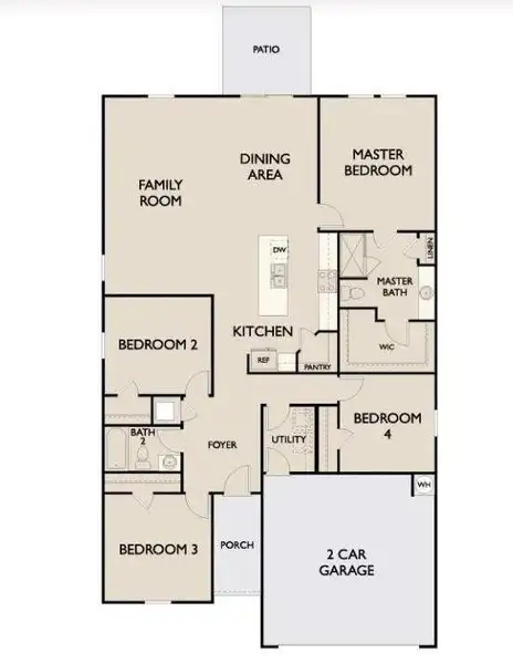 2D floor plan layout of this home in Royal Pines, Porter, TX (Image 2). 2D floor plan layout of this home in Royal Pines, Porter, TX (Image 2).