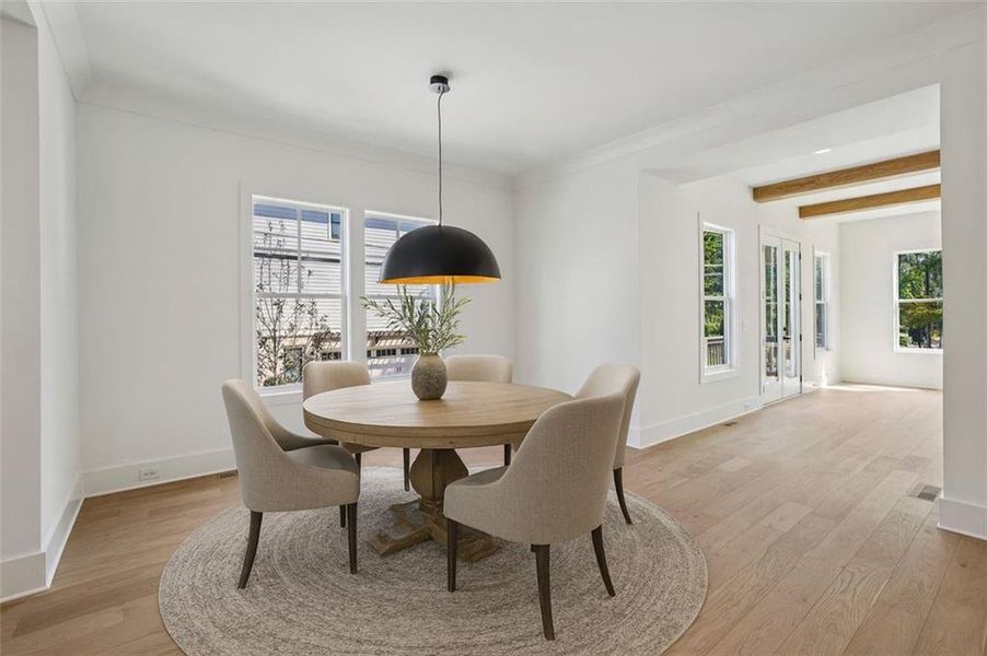 Furnished interior view inside a new home in , Brookhaven (Image 13).