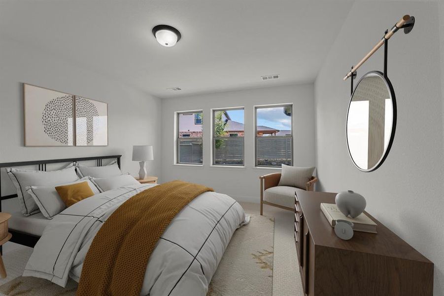 Furnished interior view inside a new home in Treeline, Justin (Image 9).