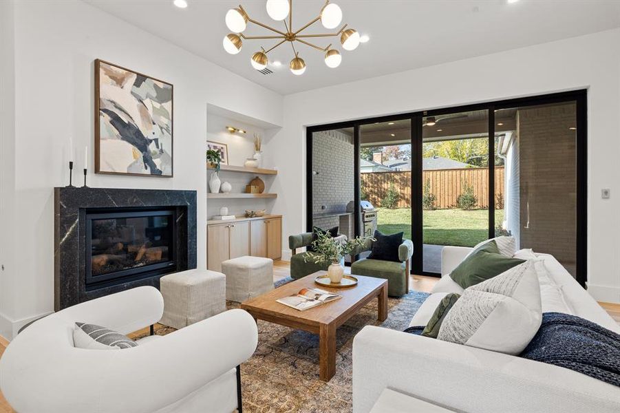Furnished interior view inside a new home in , Dallas (Image 18).