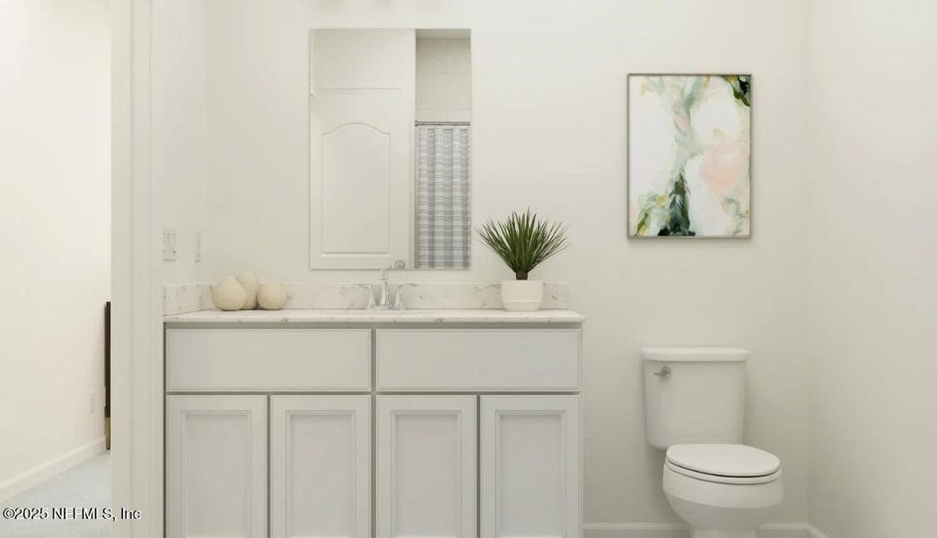 Furnished interior view inside a new home in Silver Meadows at SilverLeaf: Silver Meadows 50s, St. Augustine (Image 17).