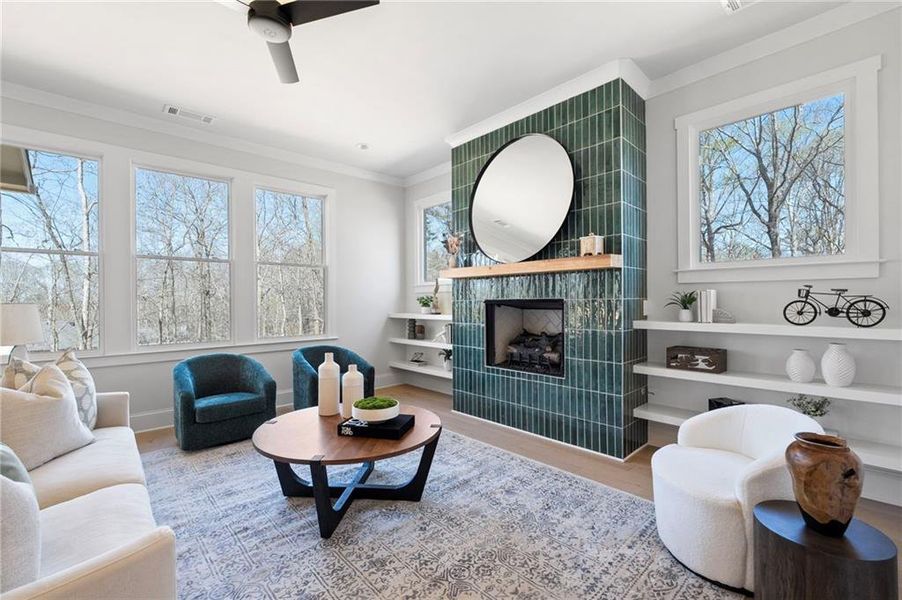 Furnished interior view inside a new home in , Cumming (Image 16).