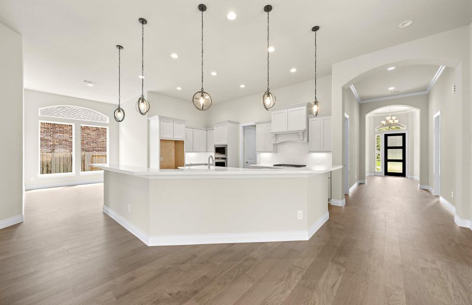 Furnished interior view inside a new home in The Woodlands Hills 65′, Willis (Image 29).