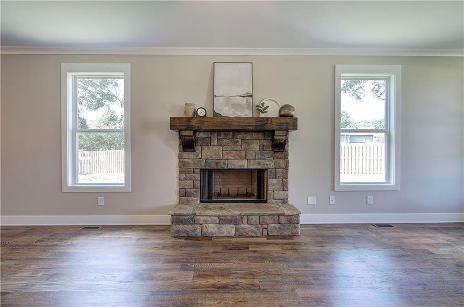 Furnished interior view inside a new home in , Euharlee (Image 9).