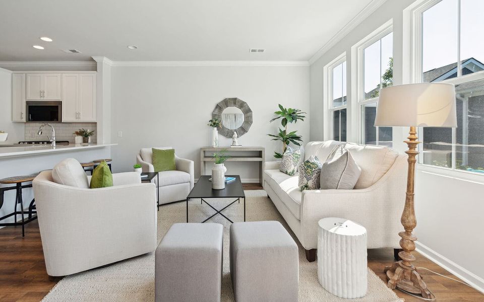 Furnished interior view inside a new home in Nexton, Summerville (Image 12). Furnished interior view inside a new home in Nexton, Summerville (Image 12).