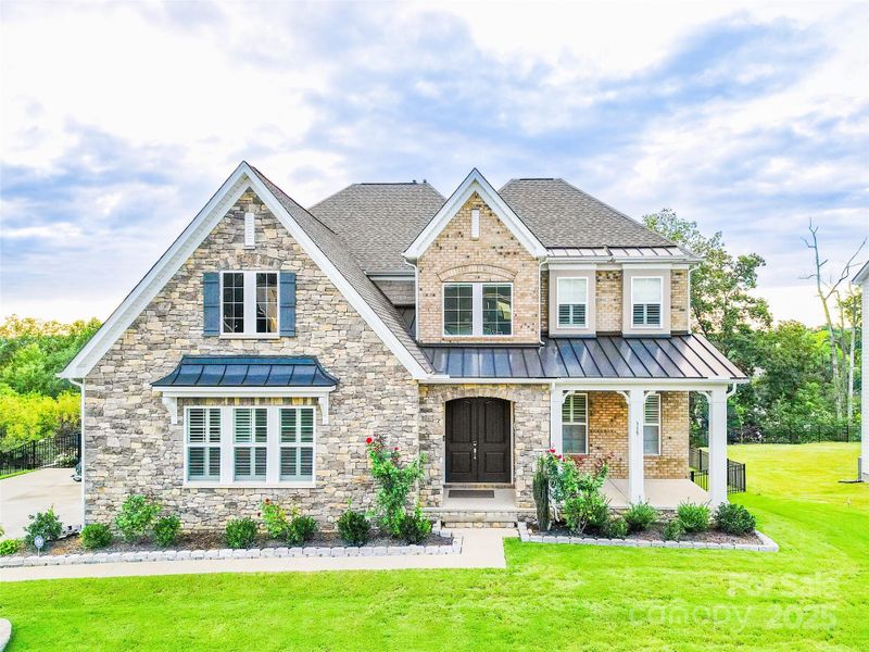 Front exterior of a new home in , Mooresville, NC, highlighting curb appeal (Image 2). Front exterior of a new home in , Mooresville, NC, highlighting curb appeal (Image 2).