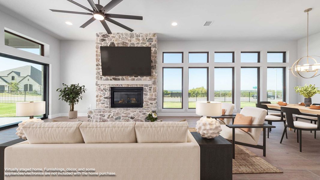 Furnished interior view inside a new home in Talon Hills 60'/70', Fort Worth (Image 5).