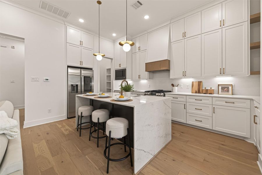 Furnished interior view inside a new home in , Houston (Image 12).