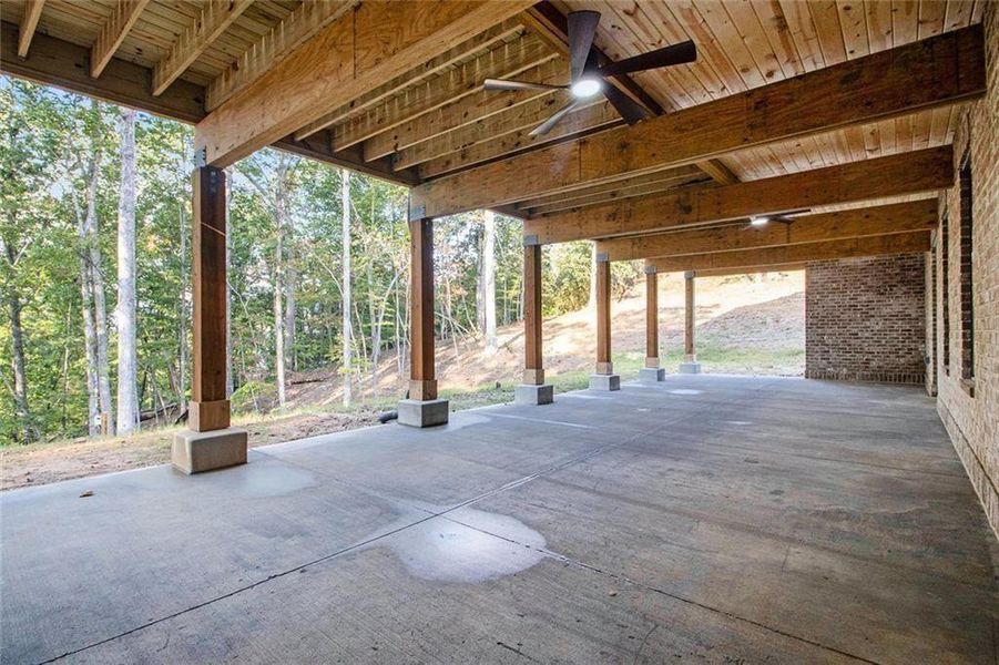 In-progress construction of a new home in , Dawsonville, GA (Image 45).