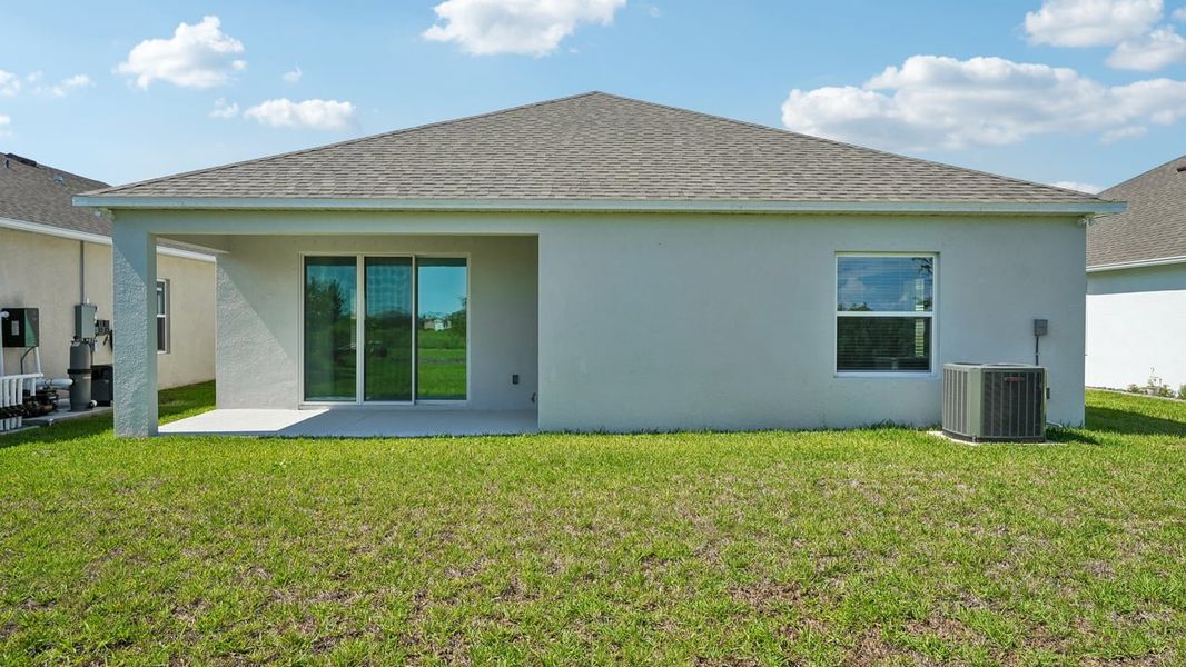 Exterior details and patio area of a home in Heritage Station, Punta Gorda (Image 31).