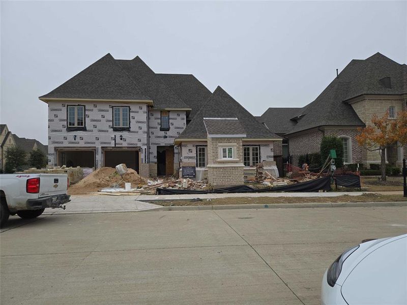 In-progress construction of a new home in , Frisco, TX (Image 12).