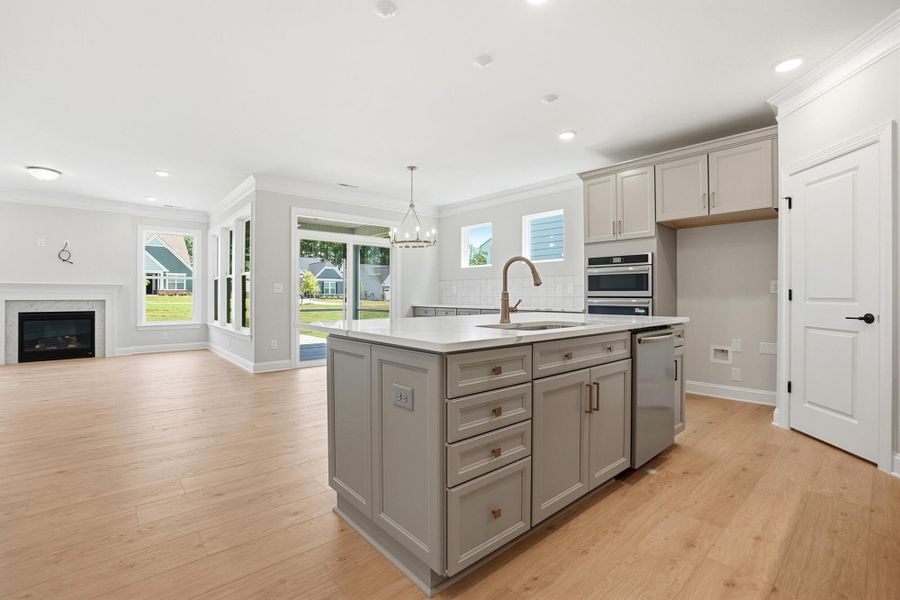 Furnished interior view inside a new home in Heritage - 55+ Community, Indian Trail (Image 8).
