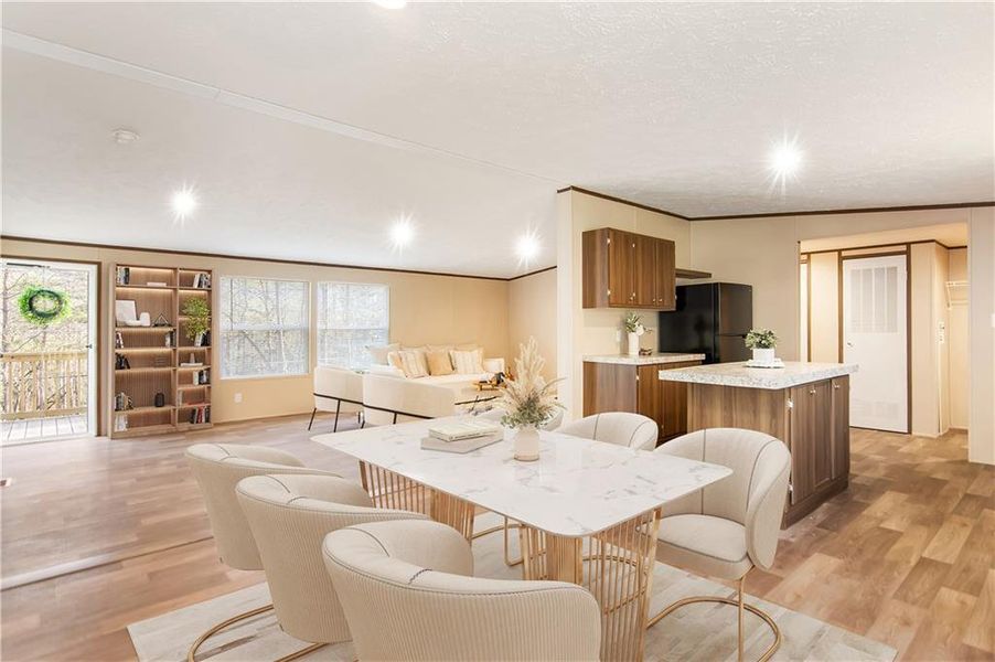 Furnished interior view inside a new home in , Talking Rock (Image 13).