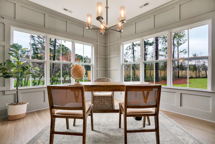 Representative furnished interior of a home built from the Harrison by Bill Clark Homes in Sidbury Landing, Wilmington (Image 35).