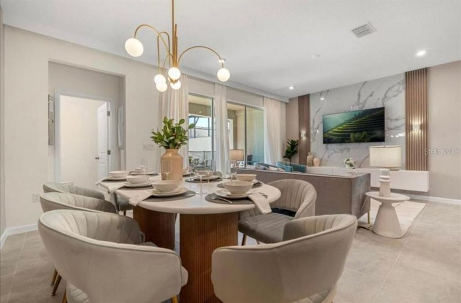 Furnished interior view inside a new home in , Kissimmee (Image 31).