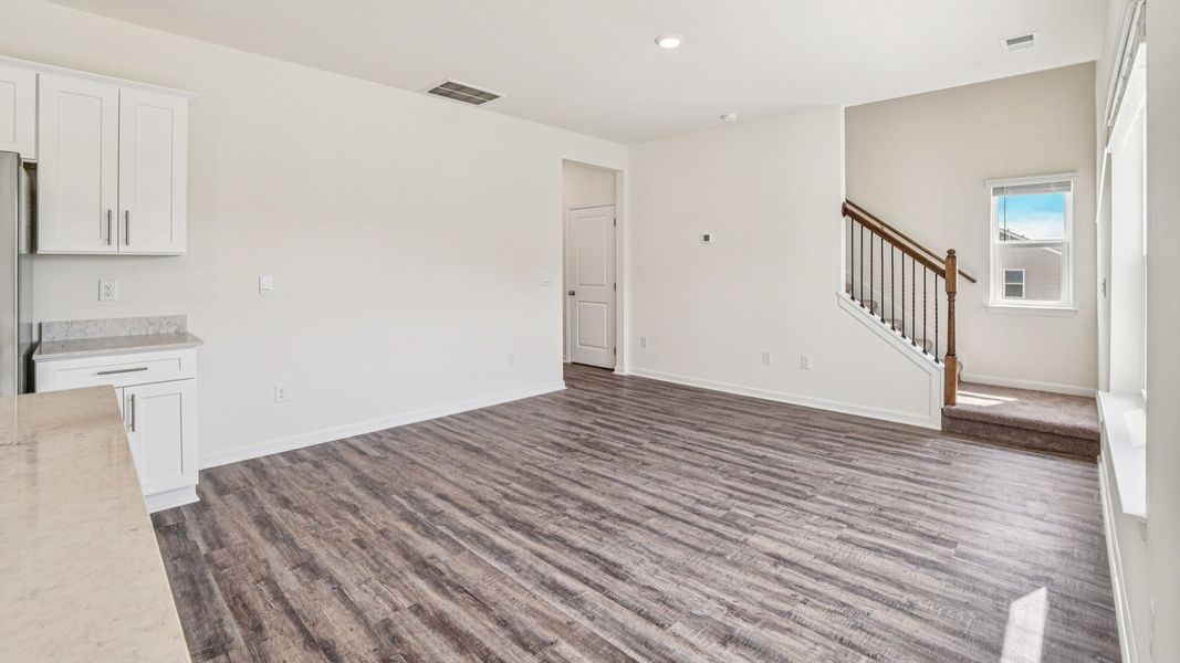 Representative unfurnished interior of a home built from the Craig by D.R. Horton in The Hideaway at Fox Meadows, Bluff City (Image 14).