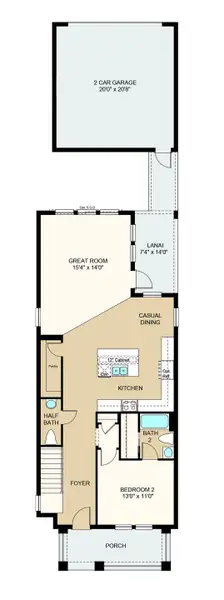 2D floor plan layout of this home in Harvest at Ovation, Winter Garden, FL (Image 2). 2D floor plan layout of this home in Harvest at Ovation, Winter Garden, FL (Image 2).