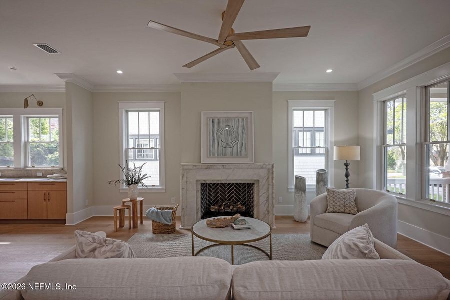 Furnished interior view inside a new home in , Jacksonville (Image 75).