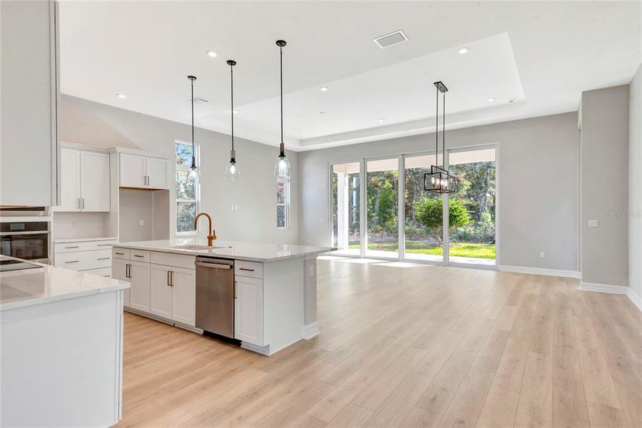 Kitchen into Great Room