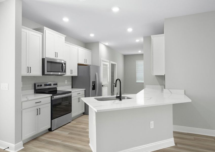 Enjoy cooking your family's favorite meals in this chef-inspired kitchen Enjoy cooking your family's favorite meals in this chef-inspired kitchen